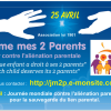 Les ballons du 25 avril 2015 contre l'aliénation parentale.