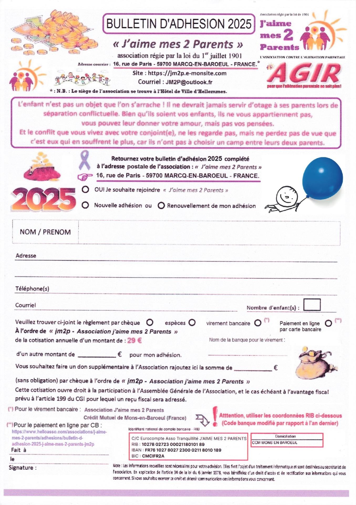 Bulletin jm2p 2025 adhesion readhesion