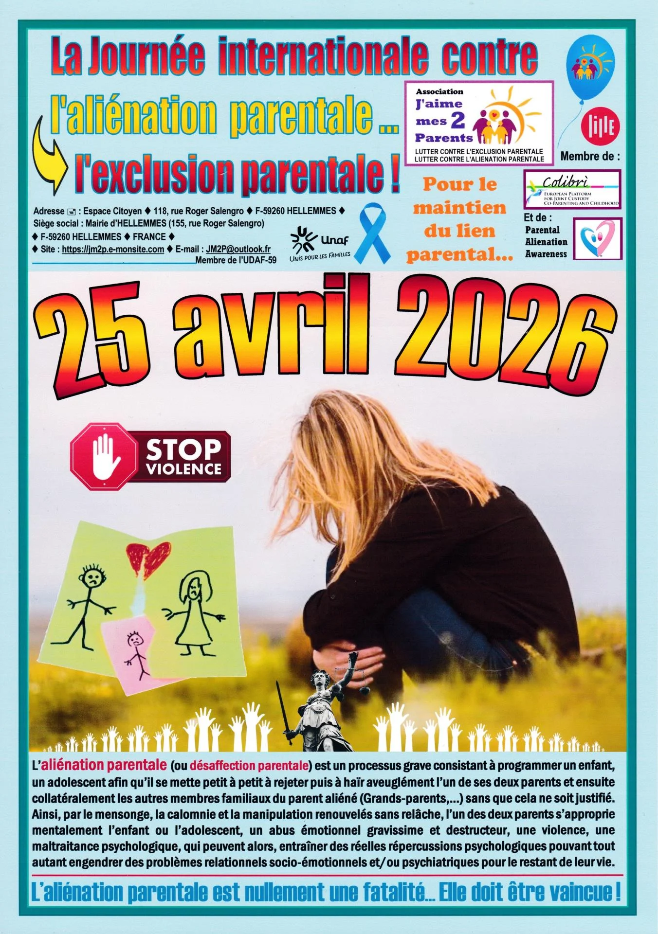 Journée internationale contre l'exclusion parentale, contre l'instrumentalisation des enfants